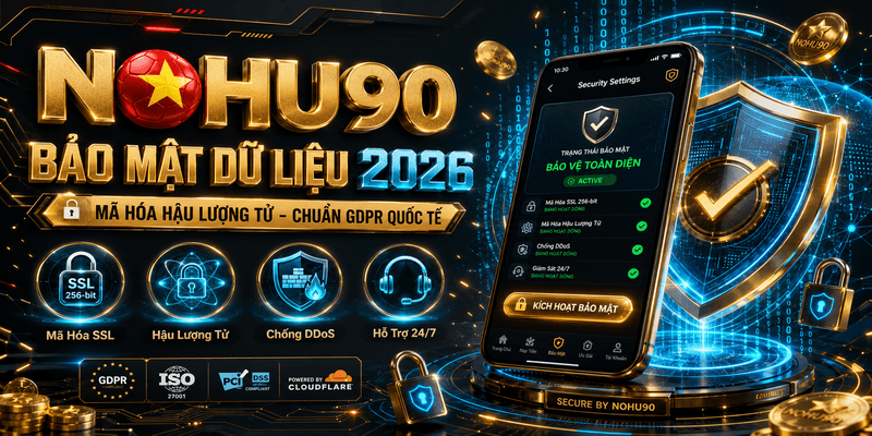 Chính sách bảo mật dữ liệu khách hàng bằng công nghệ mã hóa tiên tiến tại NOHU90 năm 2026